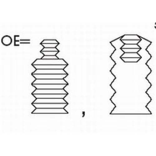 SHOCK ABSORBER DUST COVER KIT - 1