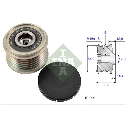 ALTERNATOR FREEWHEEL CLUTCH - 0