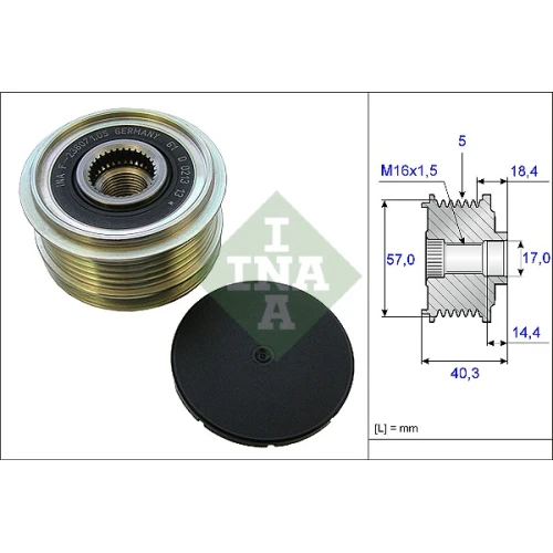 ALTERNATOR FREEWHEEL CLUTCH - 0