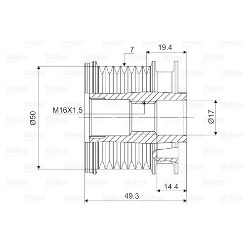 ALTERNATOR FREEWHEEL CLUTCH - 1