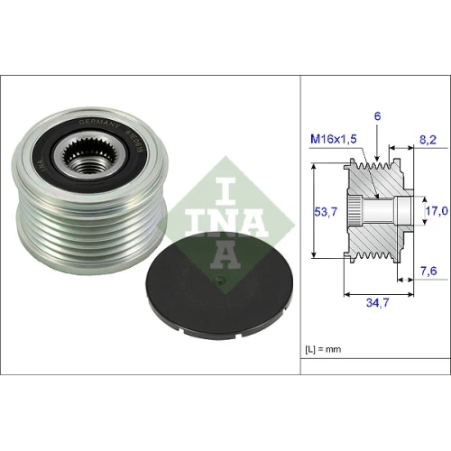 ALTERNATOR FREEWHEEL CLUTCH - 0