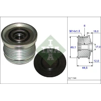 Alternator freewheel clutch