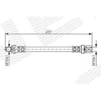 Brake line pipe