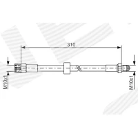 Brake line pipe