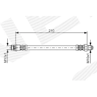 Brake line pipe