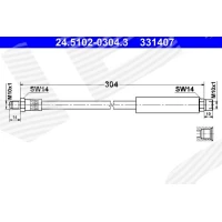 Brake line pipe