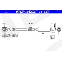 Brake line pipe