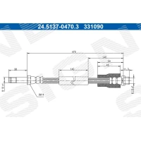 Brake line pipe