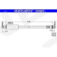 Brake line pipe