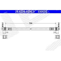 Brake line pipe