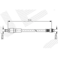 Brake line pipe