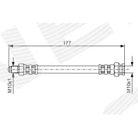 Brake line pipe