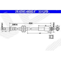 Brake line pipe