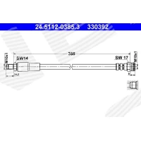 Brake line pipe