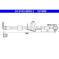 Brake line pipe