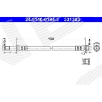 Brake line pipe