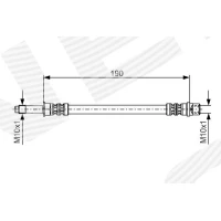 Brake line pipe