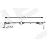 Brake line pipe