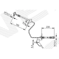 Brake line pipe