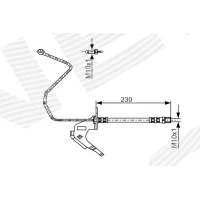 Brake line pipe