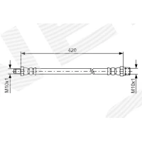 Brake line pipe