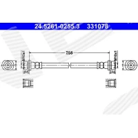 Brake line pipe