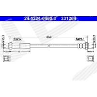 Brake line pipe