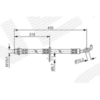 Brake line pipe