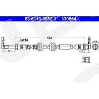 Brake line pipe