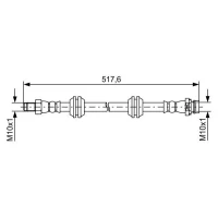 Brake line pipe