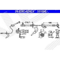 Brake line pipe