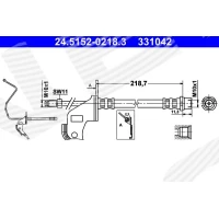 Brake line pipe