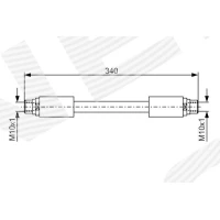 Brake line pipe