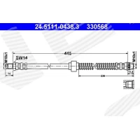 Brake line pipe