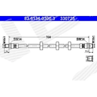 Brake line pipe