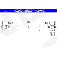 Brake line pipe