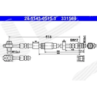 Brake line pipe