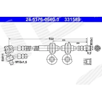 Brake line pipe