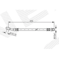 Brake line pipe