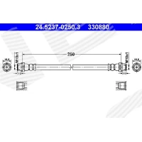 Brake line pipe