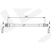 Brake line pipe