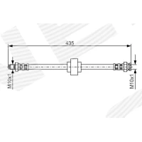 Brake line pipe