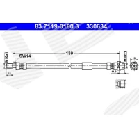 Brake line pipe