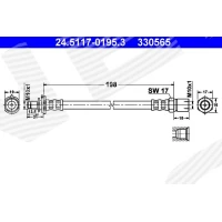 Brake line pipe