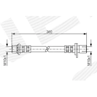 Brake line pipe