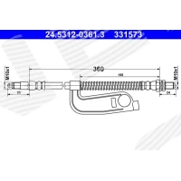 Brake line pipe