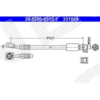 Brake line pipe