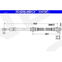 Brake line pipe