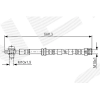 Brake line pipe