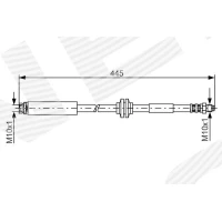 Brake line pipe